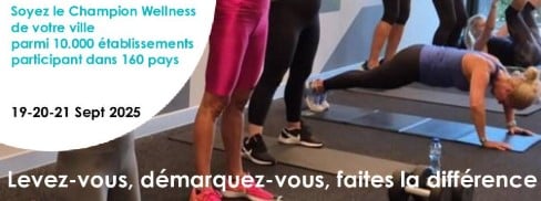 CLUBS FITNESS et STUDIOS participez au 9e Weekend Mondial du Bien-être 2025